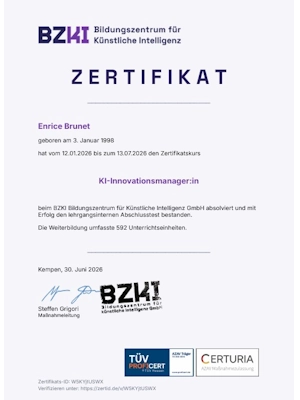 BZKI Innovationsmanager Enrice Brunet für KI-Systeme