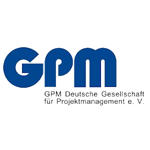 GPM Logo: Deutsche Gesellschaft für Projektmanagement e.V. Enrice Brunet.