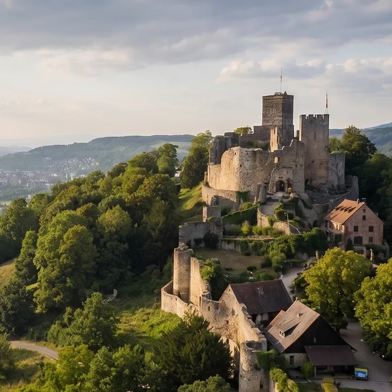 Burgruine Rötteln in Lörrach als Visualisierung für Online Marketing aus Lörrach